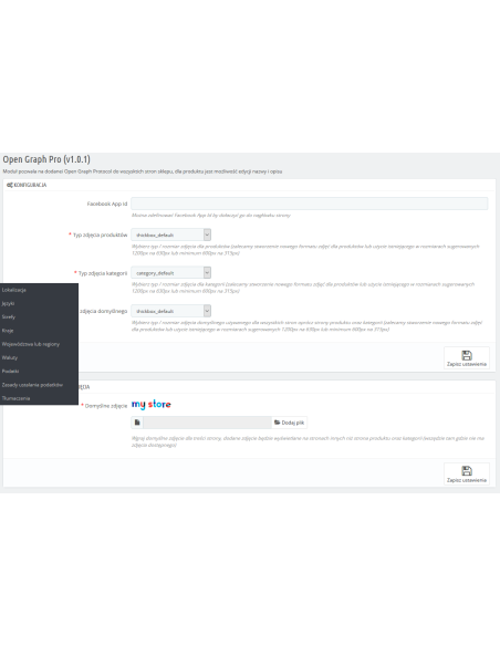 Öffnen Sie Graph Tags Pro für PrestaShop 1.6.x
