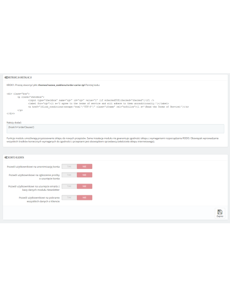 Moduł zmiany związane z RODO dla PrestaShop | Moduły prestashop | PrestaDev.pl