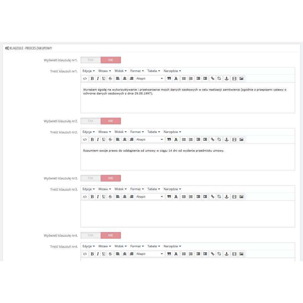 Modulo modifiche relative al GDPR per PrestaShop