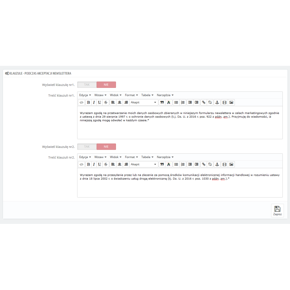 Modul změn souvisejících s GDPR pro PrestaShop