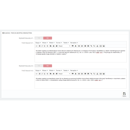 Modulo modifiche relative al GDPR per PrestaShop