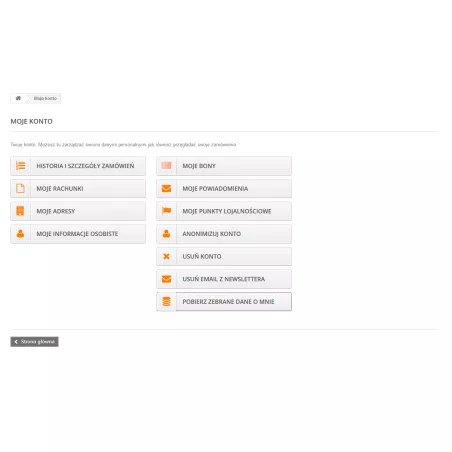 Modifikationsmodul in Bezug auf den RODO für PrestaShop