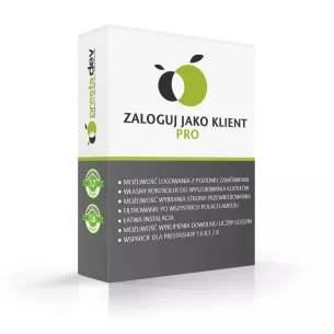Zaloguj jako klient moduł dla PrestaShop