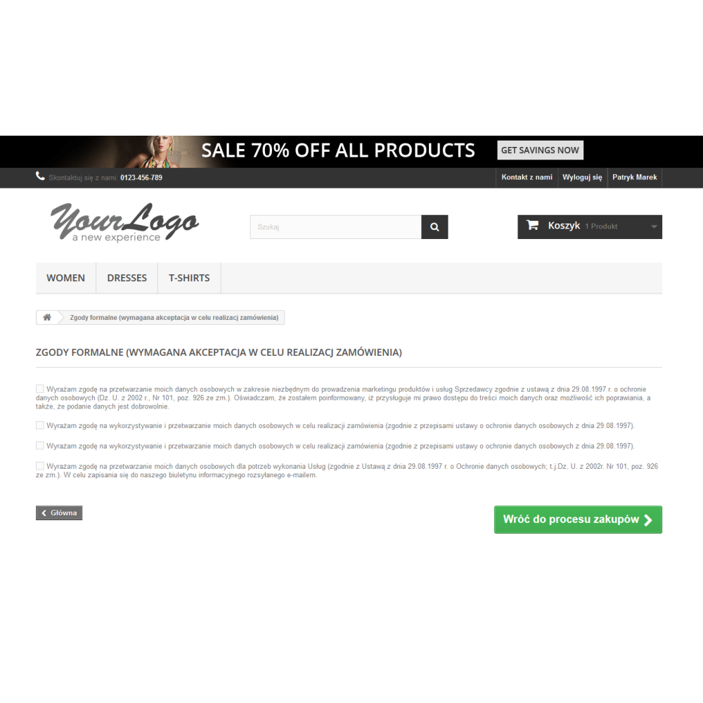 Modul změn souvisejících s GDPR pro PrestaShop