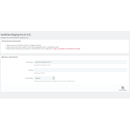 Integrazione con il corriere Sandd.nl per PrestaShop 1.6.xe 1.7.x.