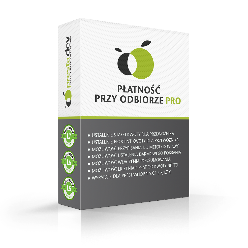 Platba na dobírku Pro modul pro PrestaShop
