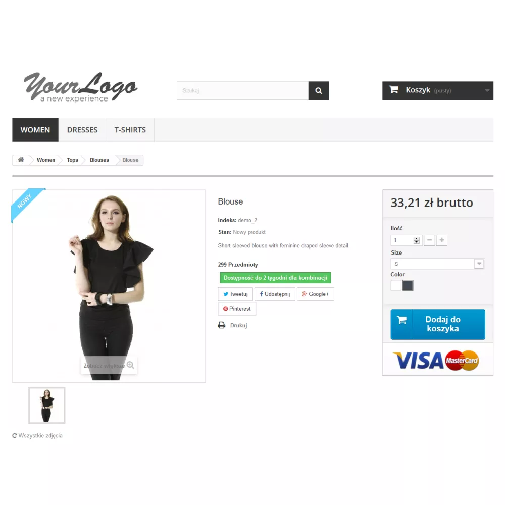 Dostępność czasowa kombinacji produktów gdy nie dostępny na stanie dla PrestaShop 1.6.x