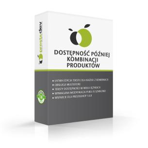 Časová dostupnost kombinací produktů, pokud není na skladě pro PrestaShop 1.6.x.