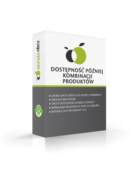 Časová dostupnost kombinací produktů, pokud není na skladě pro PrestaShop 1.6.x.
