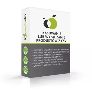 Masowe wyłączanie lub kasowanie produktów z CSV