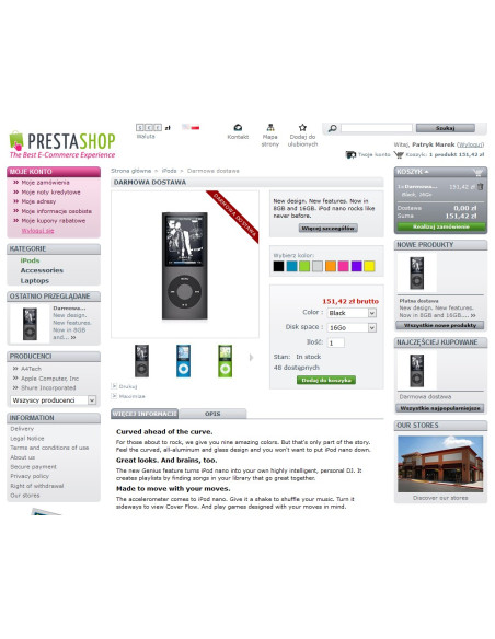 Kostenloses Versandmodul auf ausgewählte Produkte für PS 1.4.x