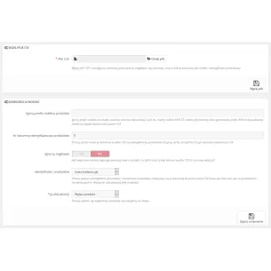 Masowe wyłączanie lub kasowanie produktów z CSV 2