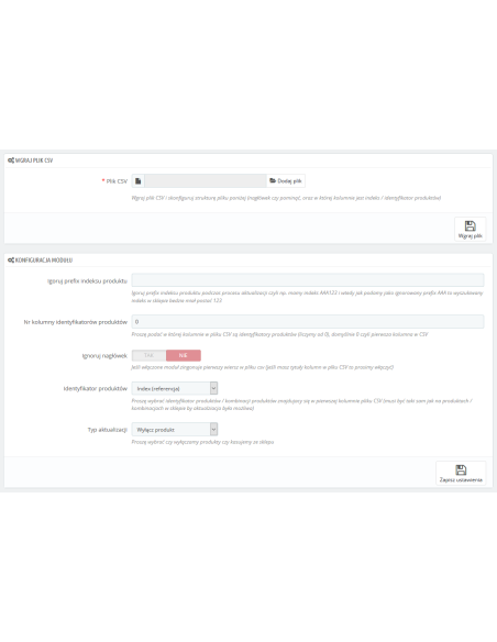 Masowe wyłączanie lub kasowanie produktów z CSV | Moduły prestashop | PrestaDev.pl