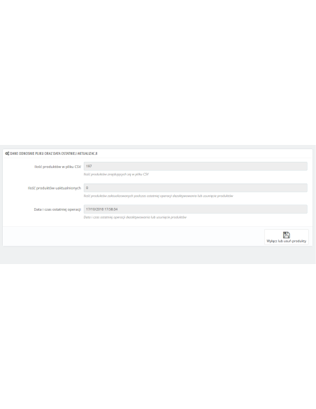 Masowe wyłączanie lub kasowanie produktów z CSV | Moduły prestashop | PrestaDev.pl