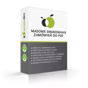 Impression en masse des données de commande au format PDF pour PrestaShop 1.6.x et PrestaShop 1.7.x