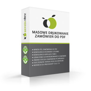Dati degli ordini di stampa in blocco in PDF per PrestaShop 1.6.xe PrestaShop 1.7.x.