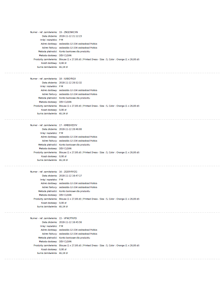 Massendruck von Bestelldaten als PDF für PrestaShop 1.6.x und PrestaShop 1.7.x