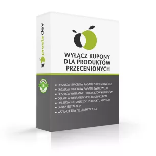 Wyłącz kupony rabatowe dla produktów przecenionych dla prestaShop 1.6.x