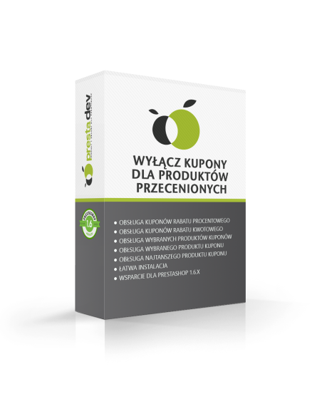Deaktivieren Sie Rabatt-Coupons für reduzierte Produkte für prestaShop 1.6.x