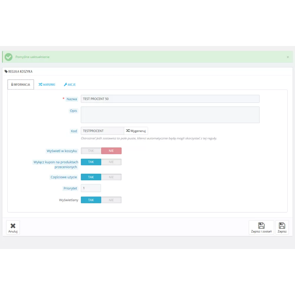 Disabilita i buoni sconto per i prodotti scontati per prestaShop 1.6.x