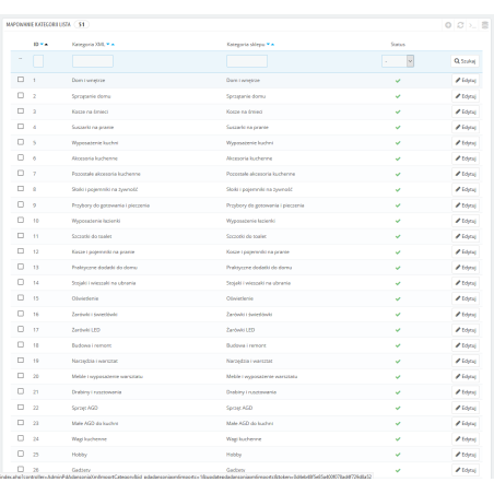 Importieren Sie XML Hurtowania / PrestaShop