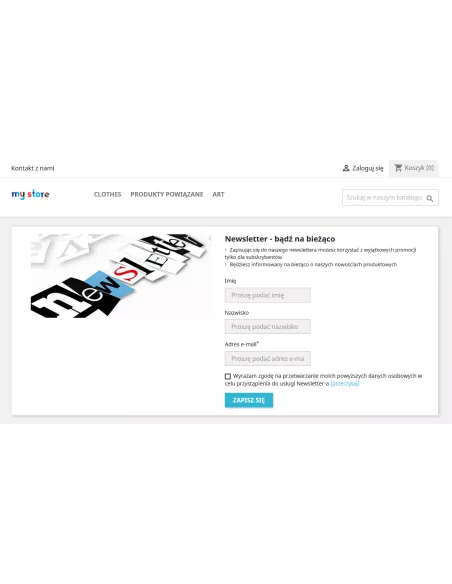 Newsletter landing page / strona zapisu dla PrestaShop | Moduły prestashop | PrestaDev.pl