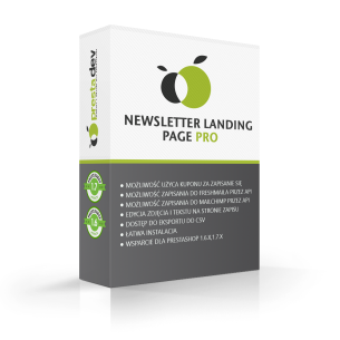 Newsletter landing page / subscription page for PrestaShop 1.6.x, 1.7.x