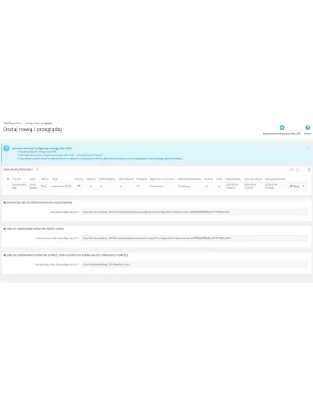 Export / import of Pro Products for PrestaShop 1.6.x and 1.7.x