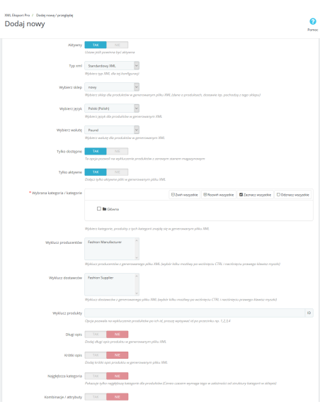 Export / Import von Pro-Produkten für PrestaShop 1.6.x und 1.7.x.