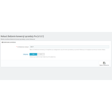 Sledování převodu prodeje Knockout Pro pro PrestaShop 1.5.x 1.6.x 1.7.x