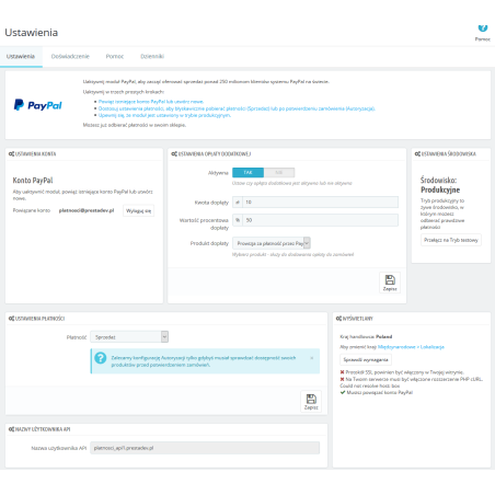 Dodatečný poplatek za modul Paypal - platební modul