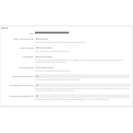 Importazione XML all'ingrosso / PrestaShop
