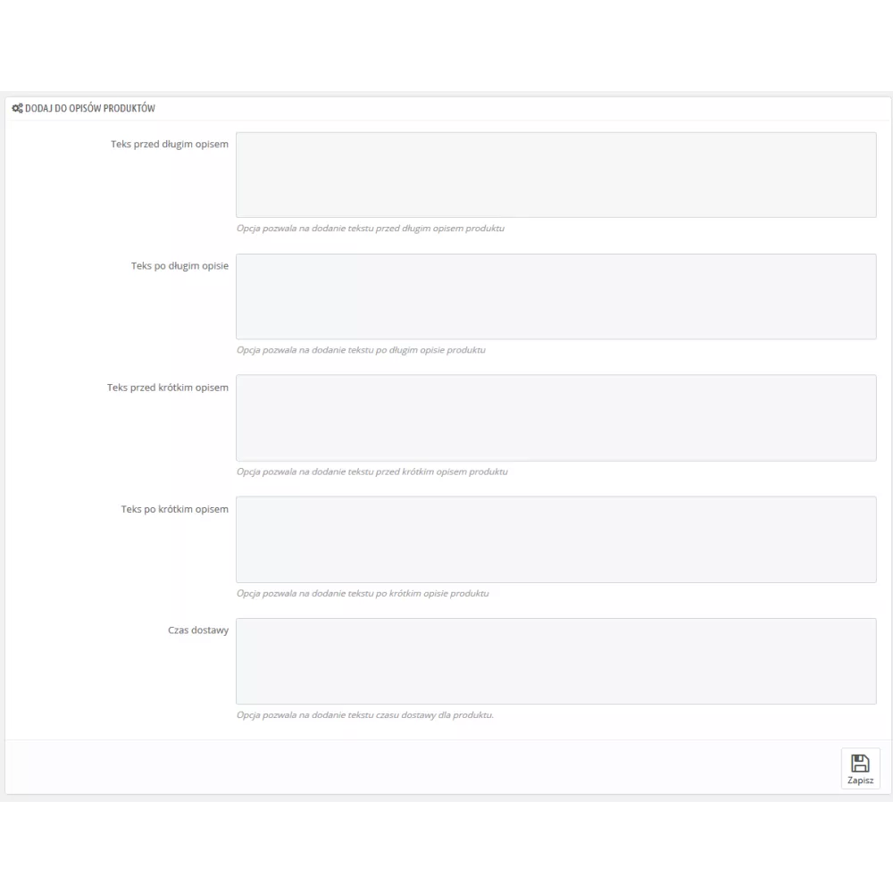 Importazione XML all'ingrosso / PrestaShop