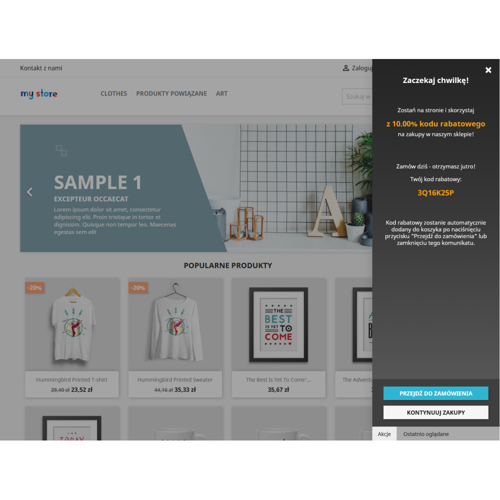 Retargeting before leaving the website for PrestaShop 1.6.x and 1.7.x