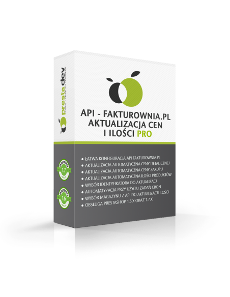 Integration mit Fakturownia.pl, Aktualisierung von Lagerbeständen und Preisen für Prestashop 1.6.x und 1.7.x.
