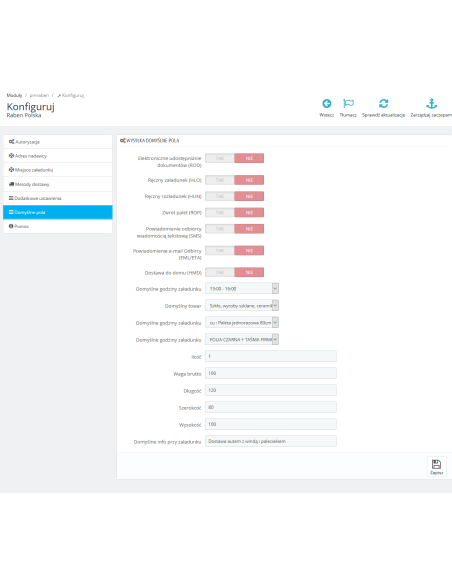 Integration mit Raben für PrestaShop 1.6.x, 1.7.x.