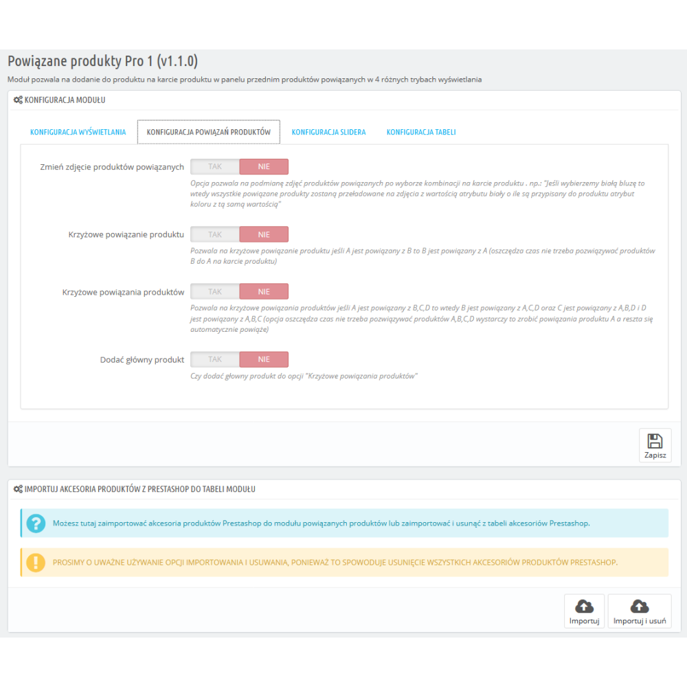 Modulbezogene Pro-Produkte für Prestashop 1.5.x und 1.6.x
