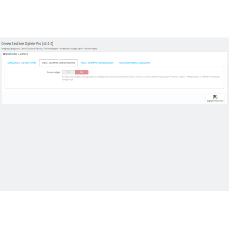 Integrazione Prestashop con Ceneo Trusted Reviews per PS 1.4.x, 1.5.x, 1.6.x