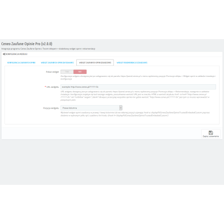 Intégration de PrestaShop avec Ceneo Trusted clients pour PS 1.4, 1.5, 1.6 x