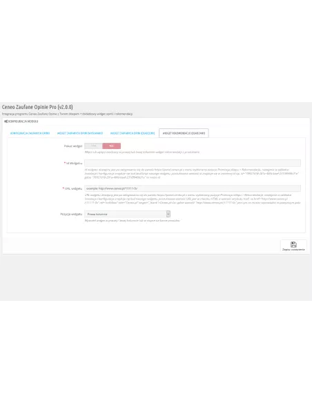 Integration von prestashop mit Ceneo Trusted Opinions für PS 1.4.x, 1.5.x, 1.6.x