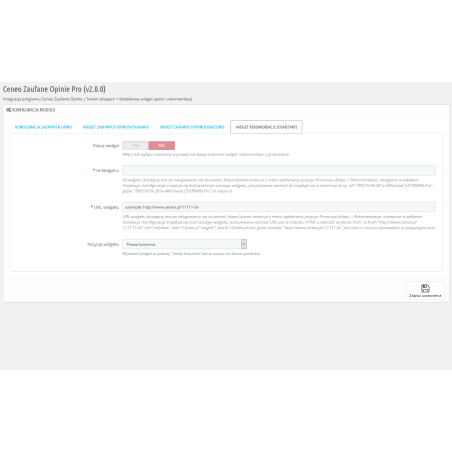 Intégration de PrestaShop avec Ceneo Trusted clients pour PS 1.4, 1.5, 1.6 x