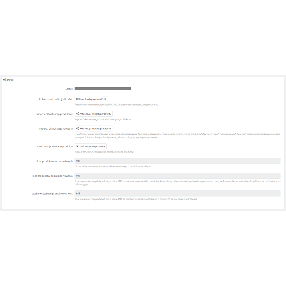 Import XML hurtownia babyandtravel.pl / PrestaShop 1.6.x & 1.7.x