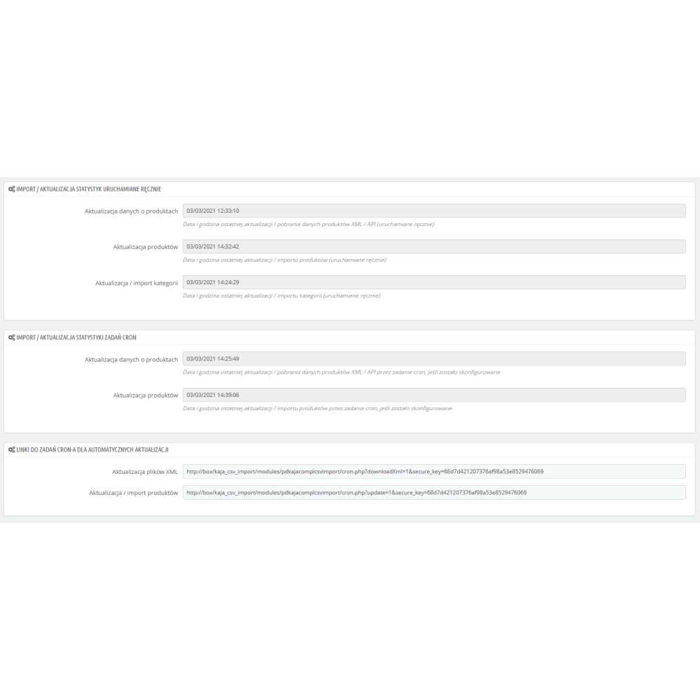 Import XML Hurtowania/PrestaShop