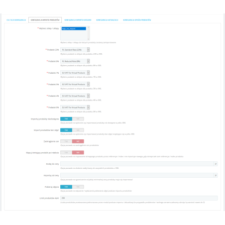 Import XML Hurtowania/PrestaShop