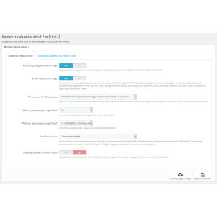 Foto nel modulo formato WebP Pro per PrestaShop 1.6.x, 1.7.x 2