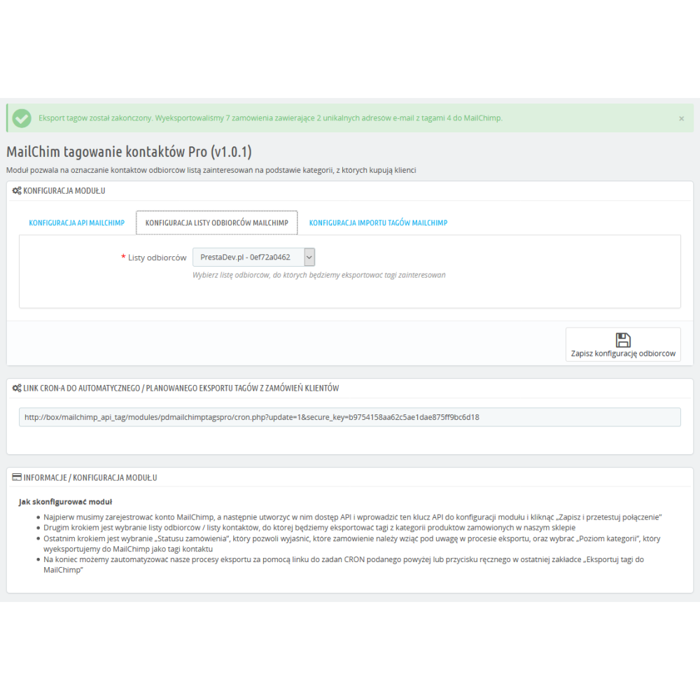 Mailchimp tags Pro