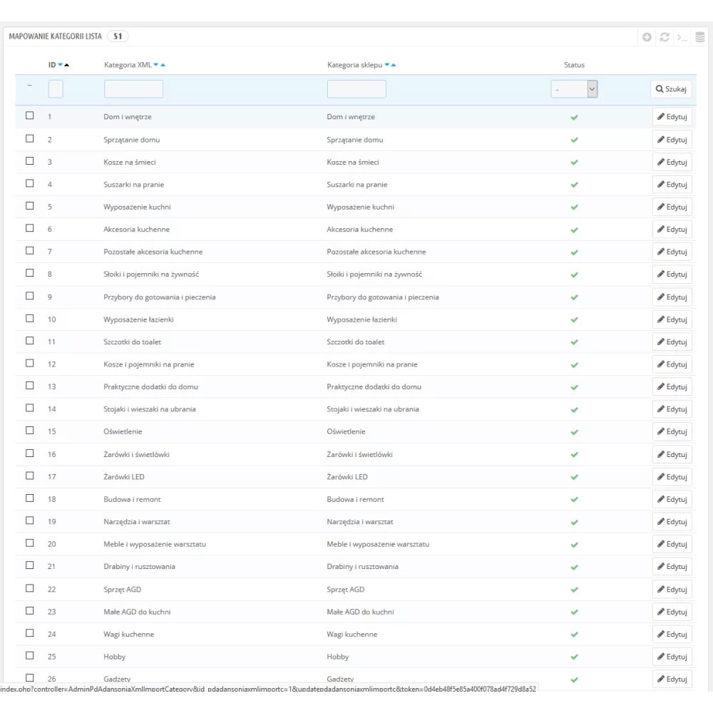 Import XML Hurtowania/PrestaShop