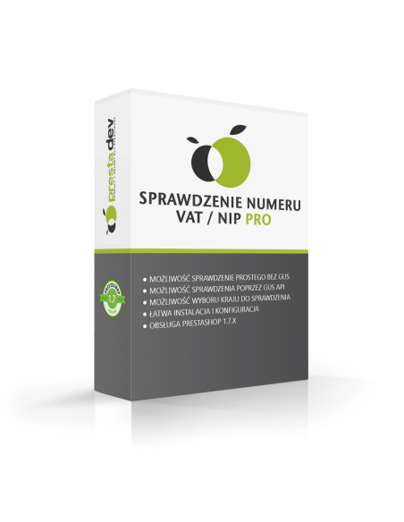 Überprüfung der Korrektheit der NIP / Umsatzsteuer-Identifikationsnummer für PrestaShop