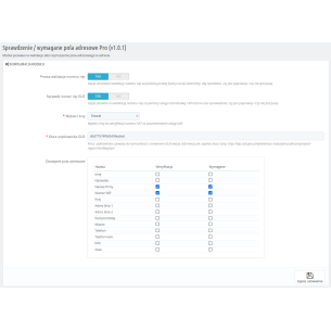 Verifica della correttezza del NIP/Partita IVA per PrestaShop 2