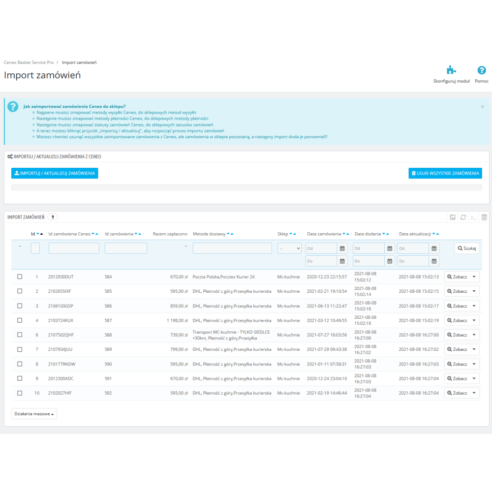 Інтеграція з Buy for Ceneo для PrestaShop 1.6.x і 1.7.x